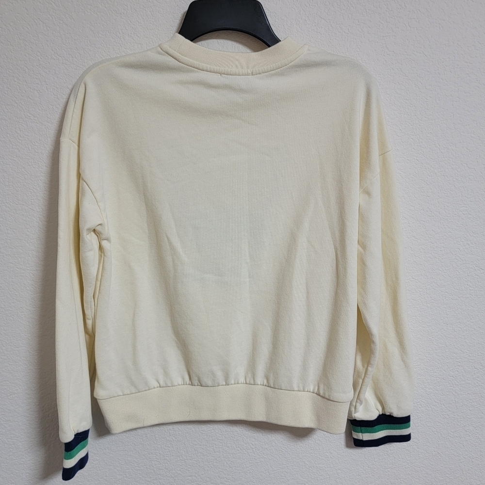 Frenchie Cream Sweatshirt with Embroidered Design - Picture 2 of 7